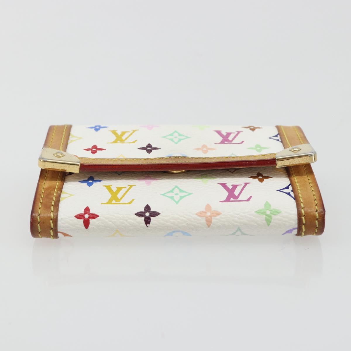 LOUIS VUITTON Multicolor Porte Monnaie Pla Coin Purse M92657 LV Auth 191959