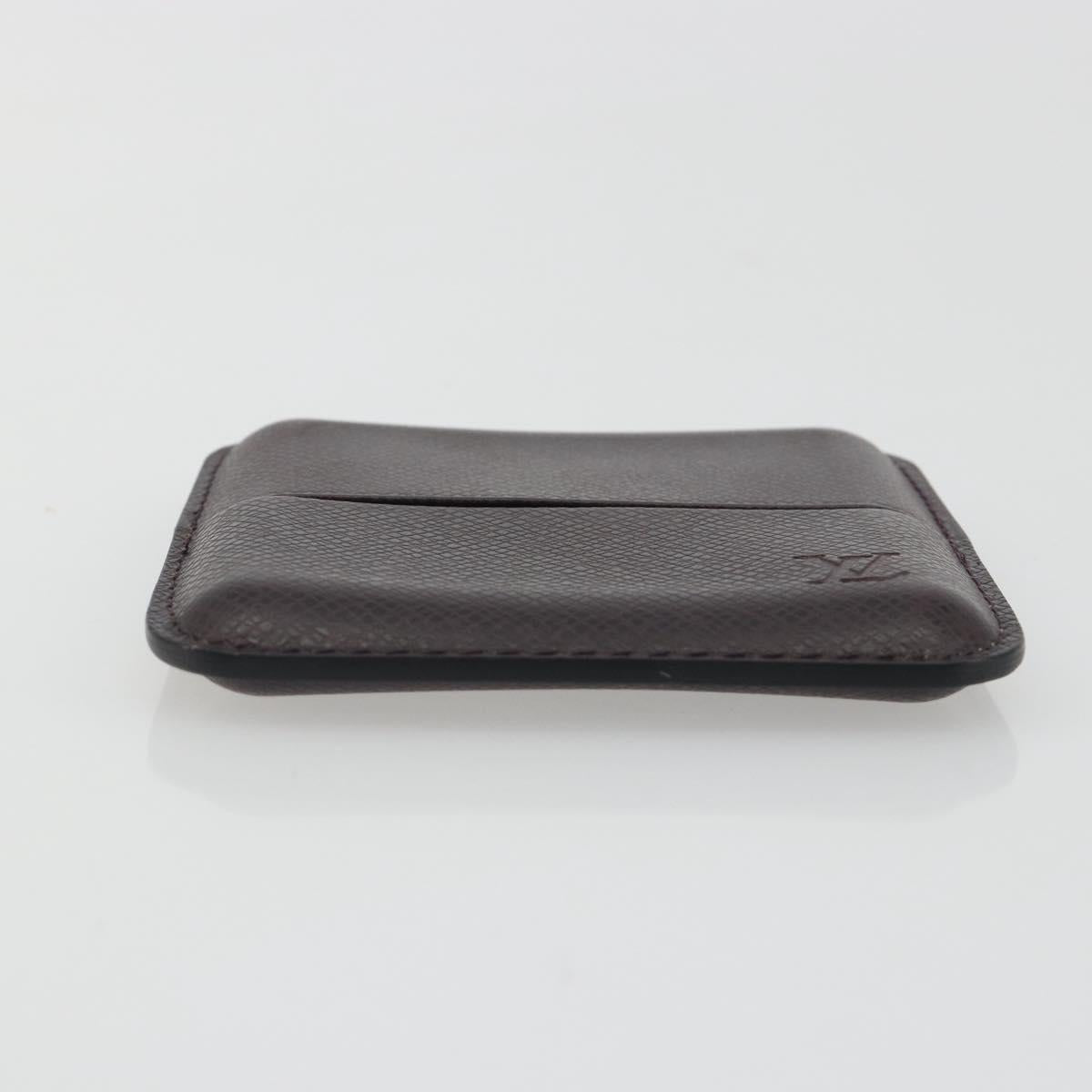 LOUIS VUITTON Taiga Cigarillo Cigarette Case Acajou M30736 LV Auth 191962