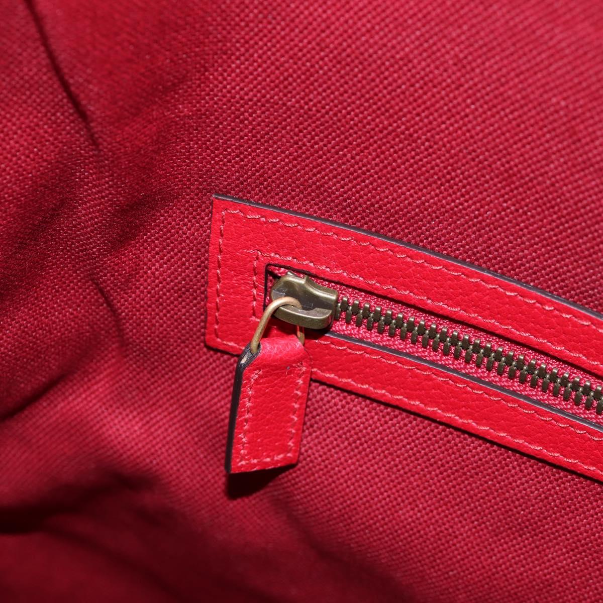 GUCCI Backpack Coated Canvas Red 473872 Auth 191969V