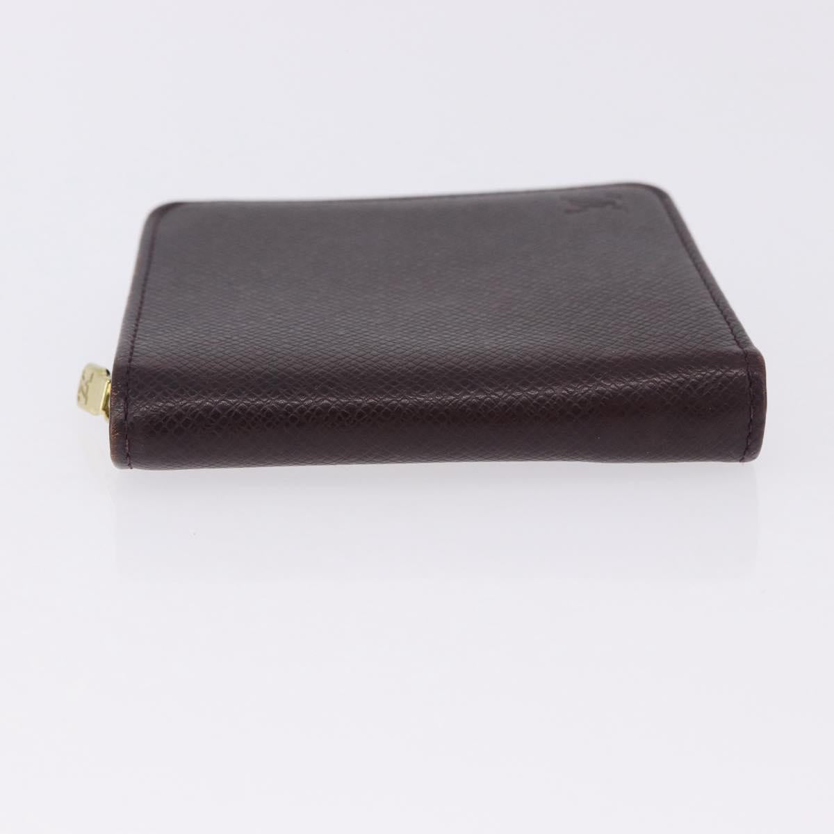 LOUIS VUITTON Taiga Porte Billets Monnaie Zip Wallet Acajou M30676 Auth 191974