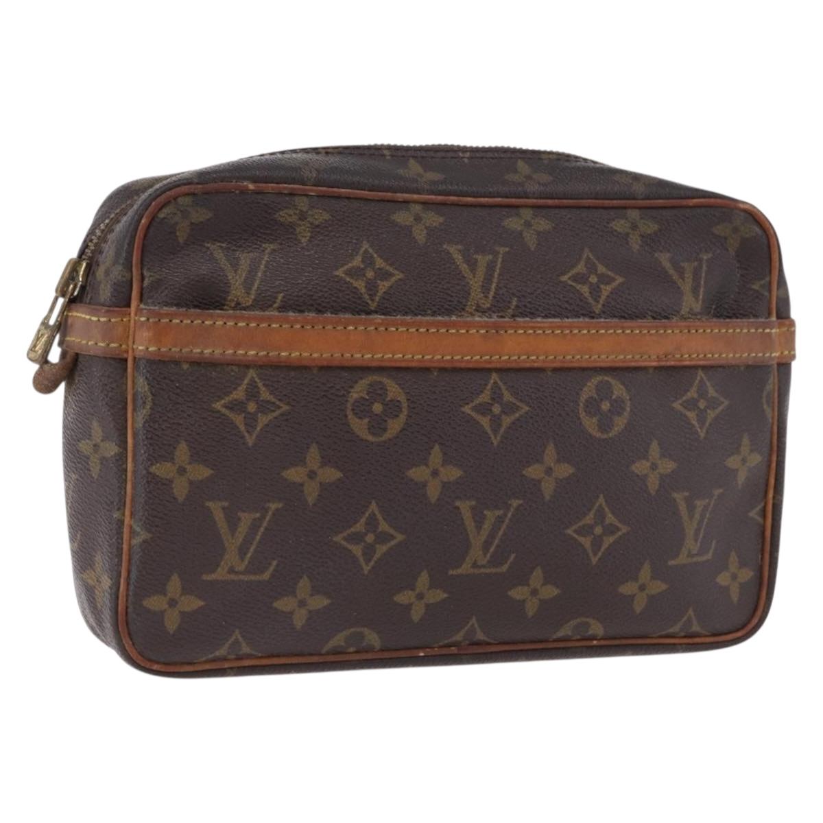 LOUIS VUITTON Monogram Compiegne 23 Clutch Bag M51847 LV Auth 191975