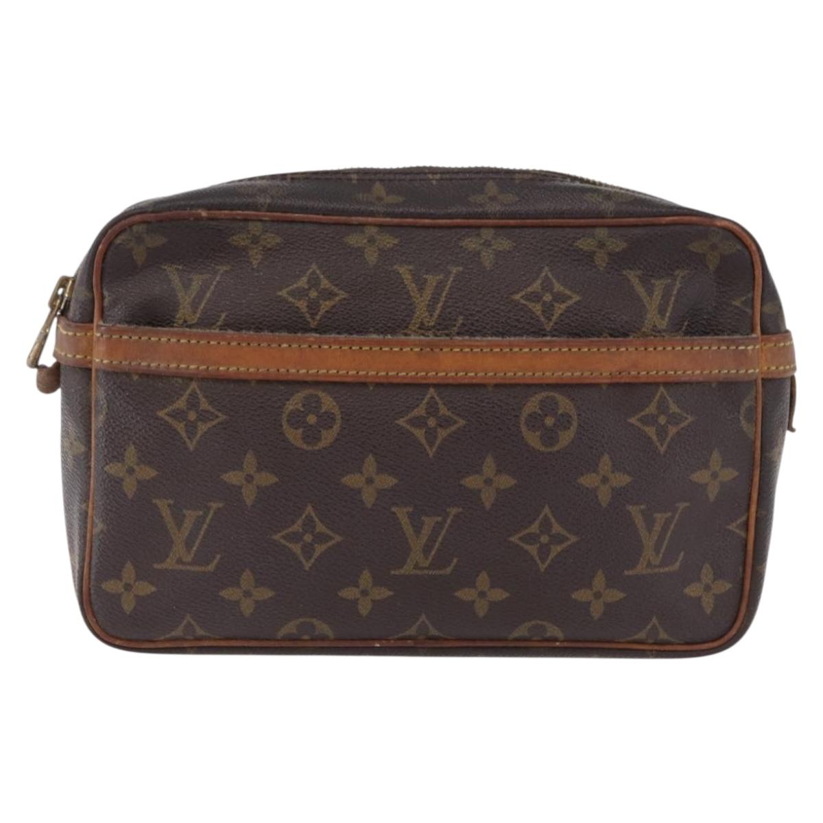 LOUIS VUITTON Monogram Compiegne 23 Clutch Bag M51847 LV Auth 191975