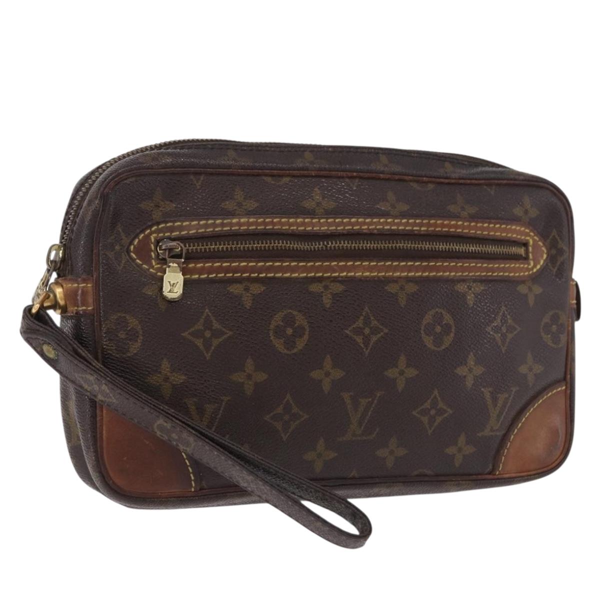 LOUIS VUITTON Monogram Marly Dragonne GM Clutch Bag M51825 LV Auth 191976
