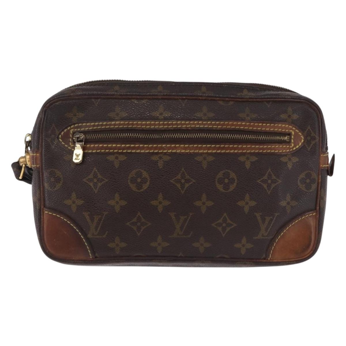 LOUIS VUITTON Monogram Marly Dragonne GM Clutch Bag M51825 LV Auth 191976