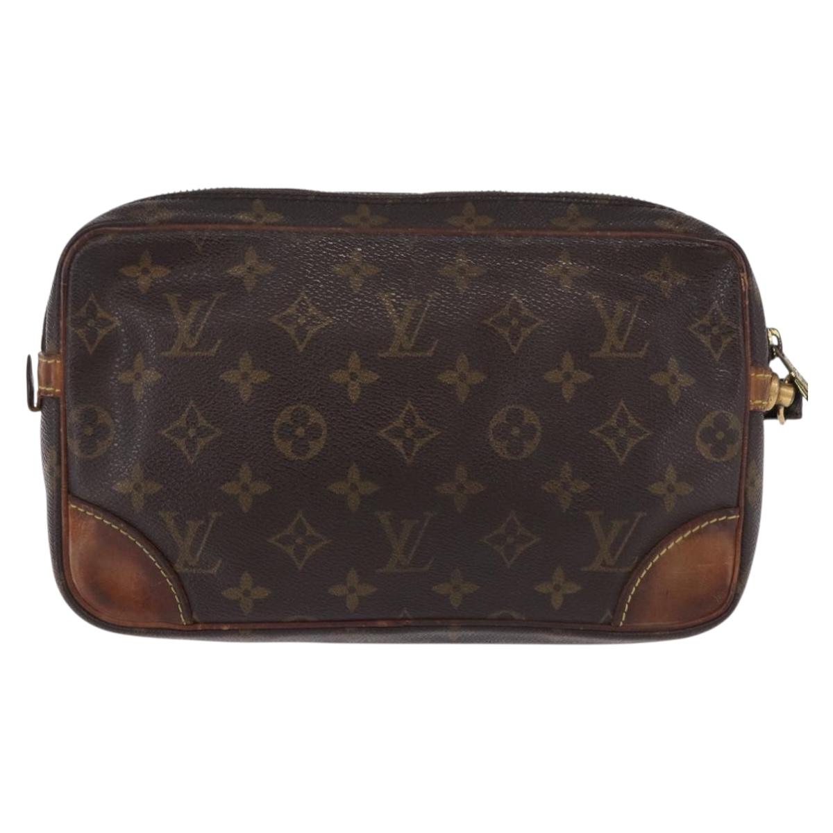 LOUIS VUITTON Monogram Marly Dragonne GM Clutch Bag M51825 LV Auth 191976