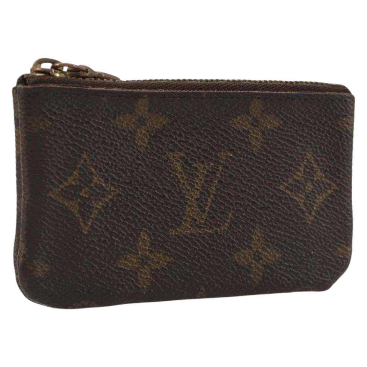LOUIS VUITTON Monogram Pochette Cles Coin Purse M62650 LV Auth 191978