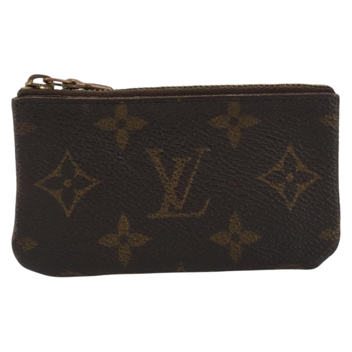 LOUIS VUITTON Monogram Pochette Cles Coin Purse M62650 LV Auth 191978
