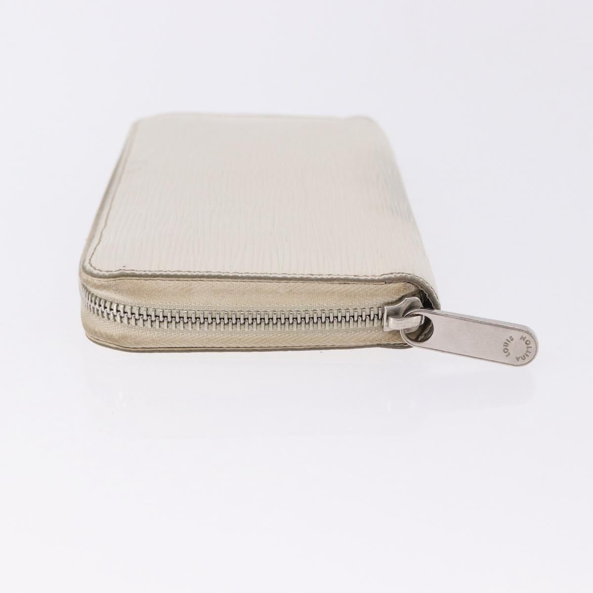 LOUIS VUITTON Epi Zippy Wallet Long Wallet White M6007J LV Auth 191982