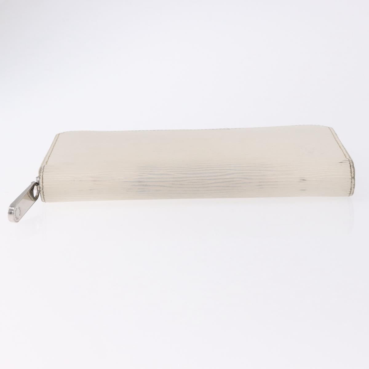 LOUIS VUITTON Epi Zippy Wallet Long Wallet White M6007J LV Auth 191982