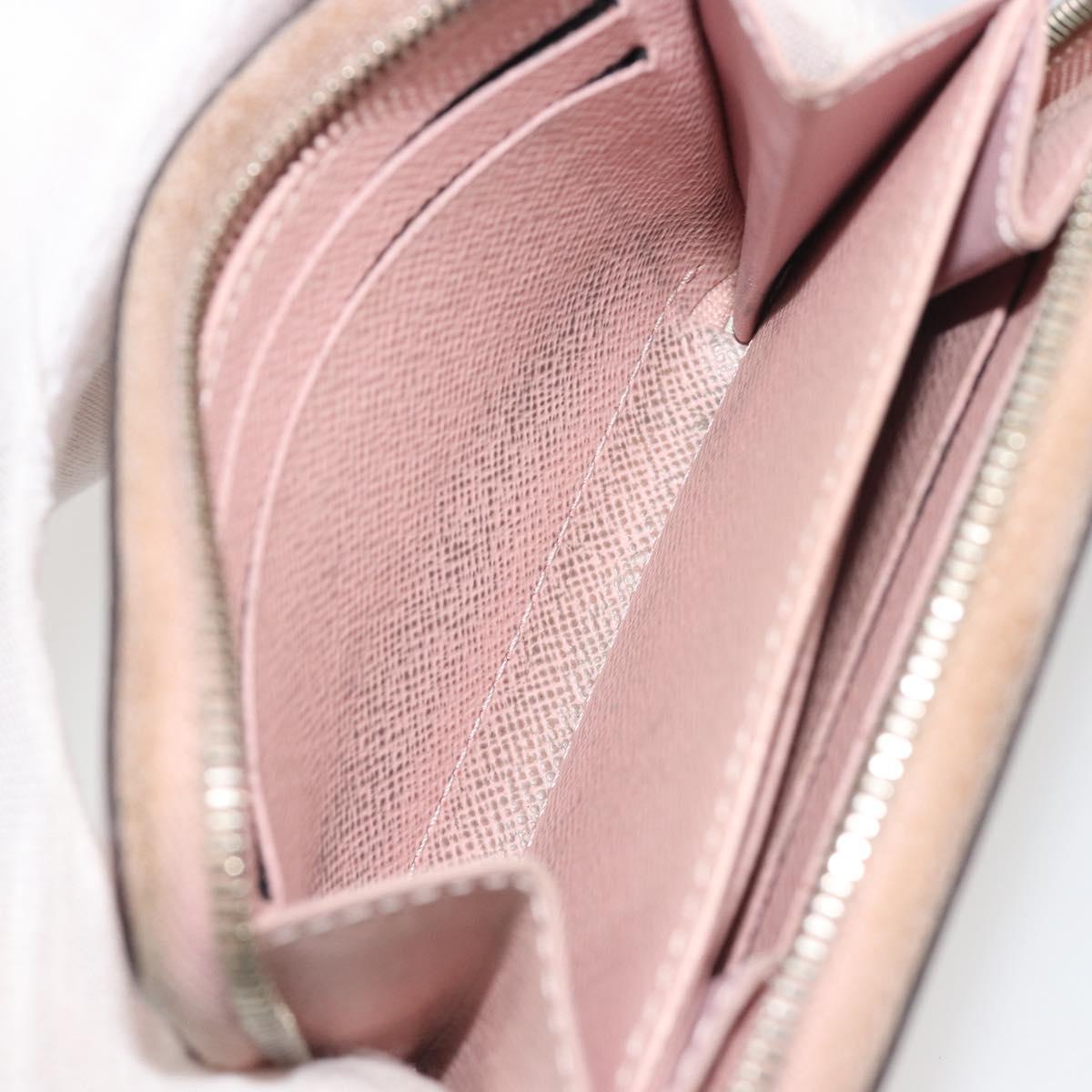 LOUIS VUITTON Epi Zippy Coin Purse Pink Rose ballerina M61206 LV Auth 191987