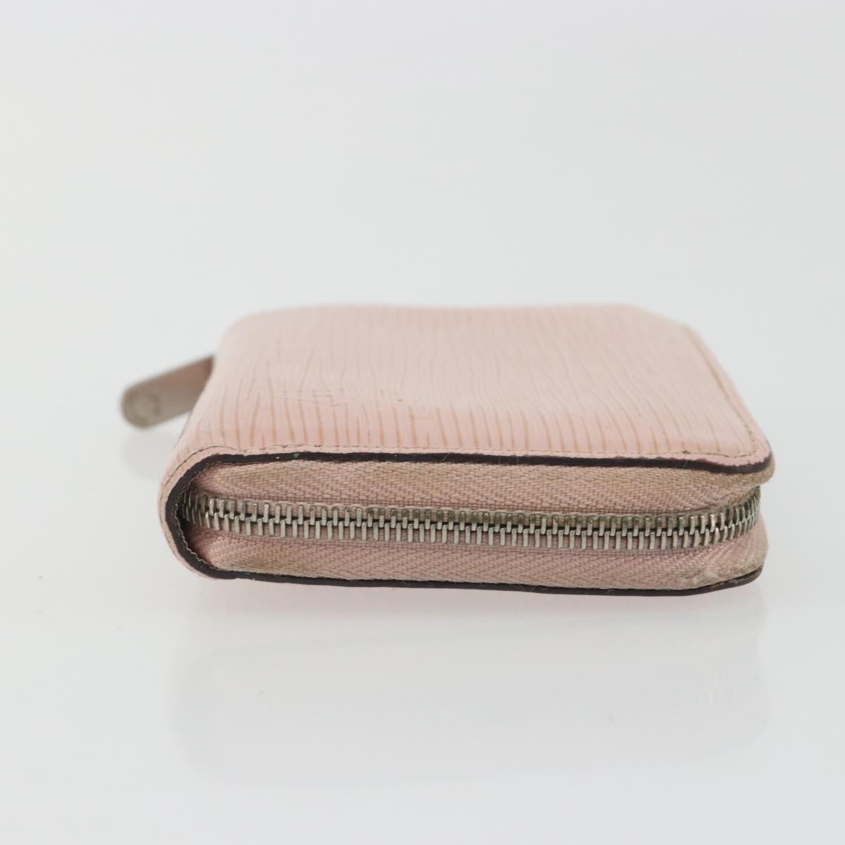 LOUIS VUITTON Epi Zippy Coin Purse Pink Rose ballerina M61206 LV Auth 191987