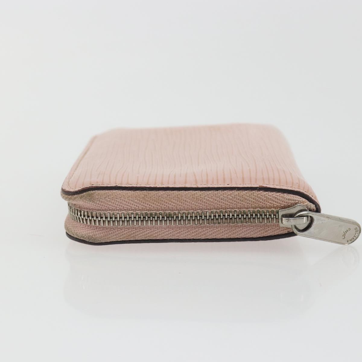 LOUIS VUITTON Epi Zippy Coin Purse Pink Rose ballerina M61206 LV Auth 191987