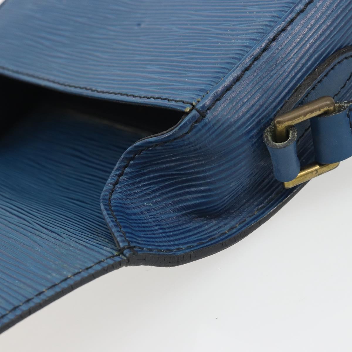 LOUIS VUITTON Epi Saint Cloud PM Shoulder Bag Blue M52195 LV Auth 191988
