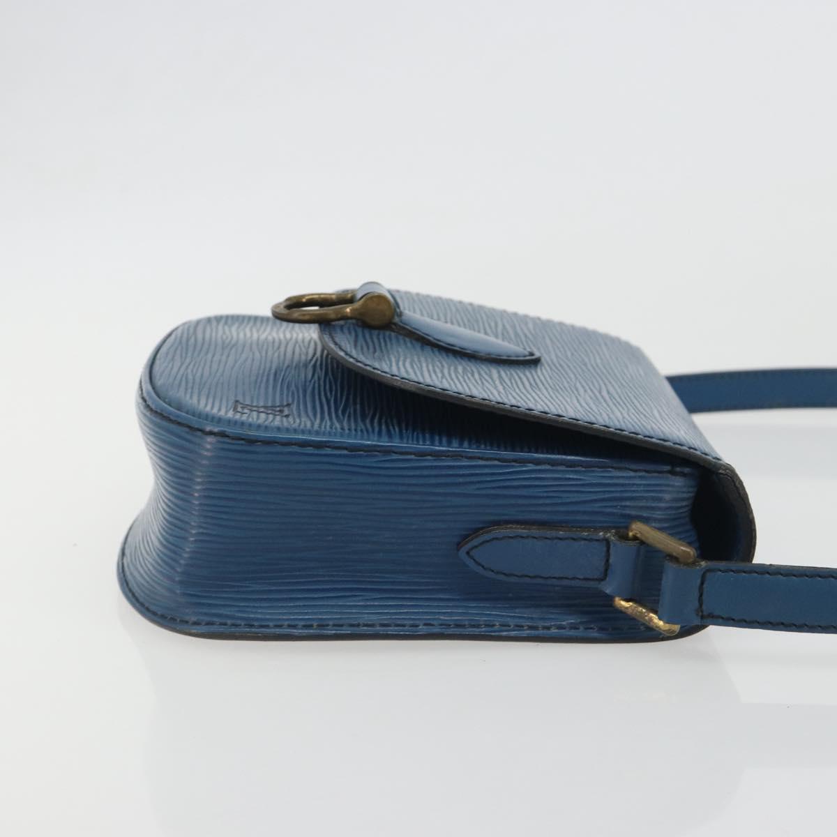 LOUIS VUITTON Epi Saint Cloud PM Shoulder Bag Blue M52195 LV Auth 191988