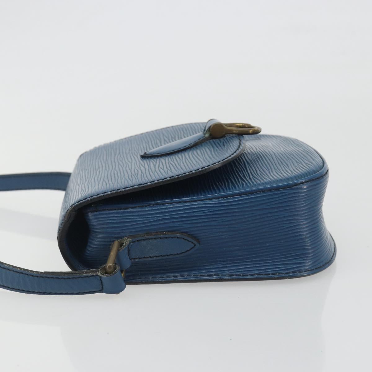 LOUIS VUITTON Epi Saint Cloud PM Shoulder Bag Blue M52195 LV Auth 191988