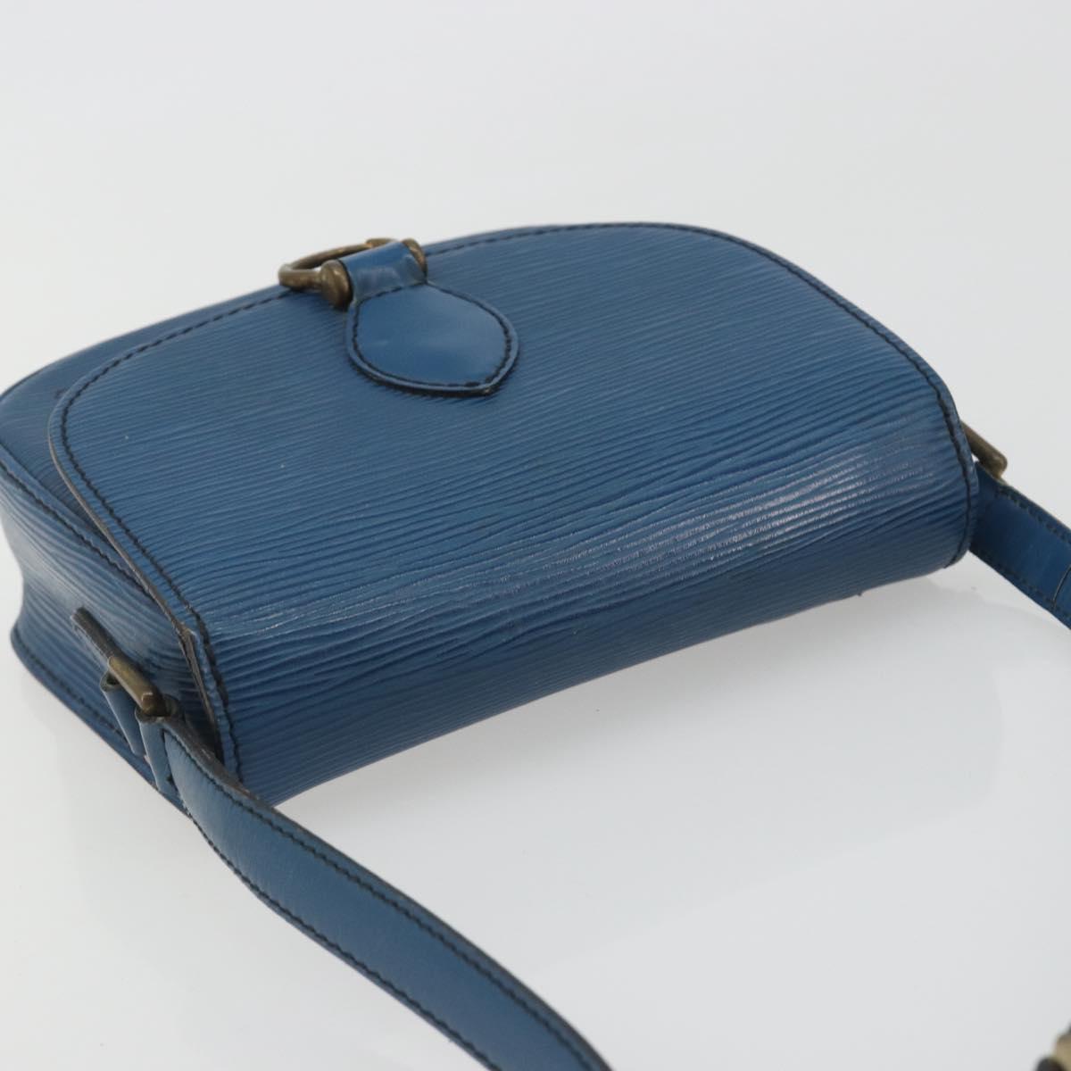 LOUIS VUITTON Epi Saint Cloud PM Shoulder Bag Blue M52195 LV Auth 191988