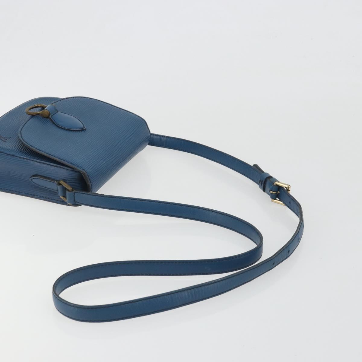 LOUIS VUITTON Epi Saint Cloud PM Shoulder Bag Blue M52195 LV Auth 191988