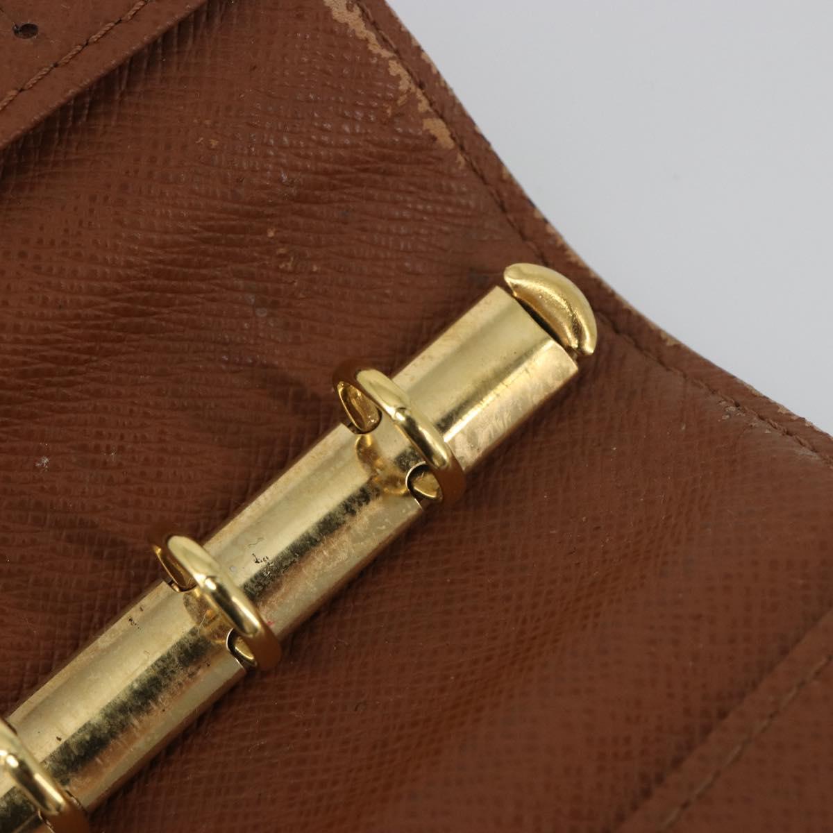 LOUIS VUITTON Monogram Agenda PM Day Planner Cover R20005 LV Auth 191989