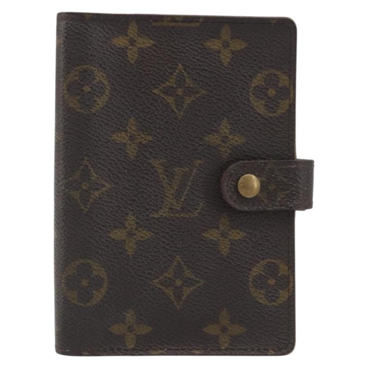 LOUIS VUITTON Monogram Agenda PM Day Planner Cover R20005 LV Auth 191989