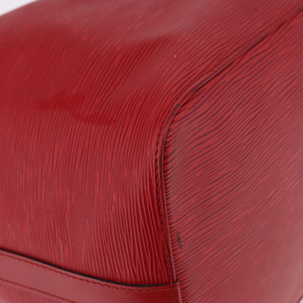 LOUIS VUITTON Epi Petit Noe Shoulder Bag Red M44107 LV Auth 191992