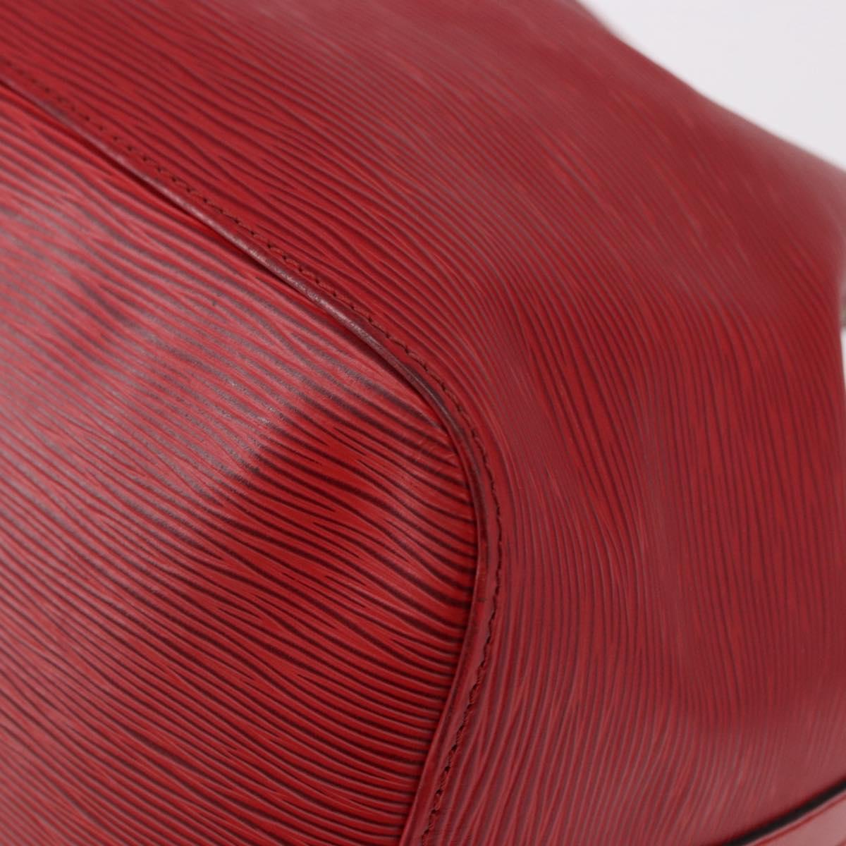 LOUIS VUITTON Epi Petit Noe Shoulder Bag Red M44107 LV Auth 191992