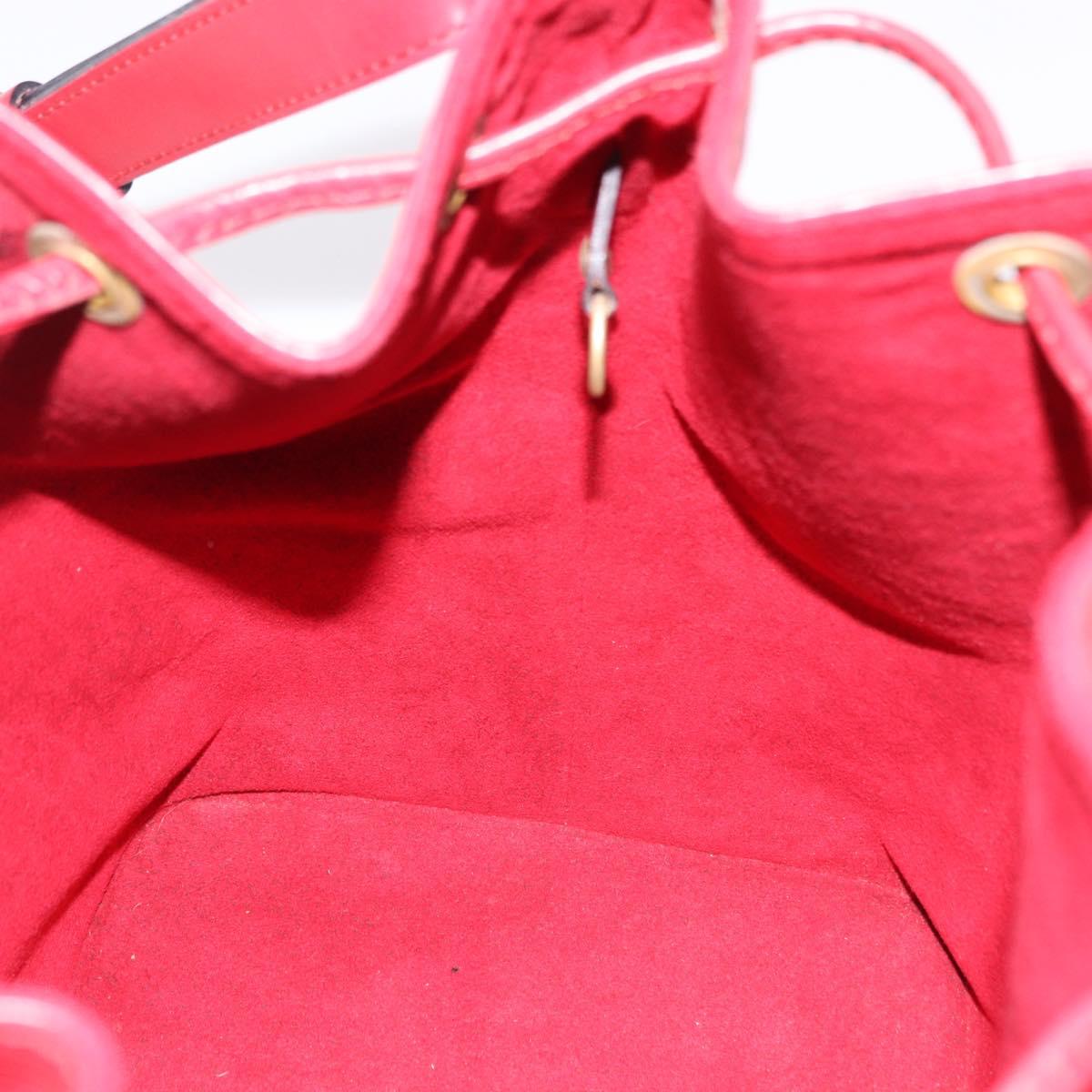 LOUIS VUITTON Epi Petit Noe Shoulder Bag Red M44107 LV Auth 191992
