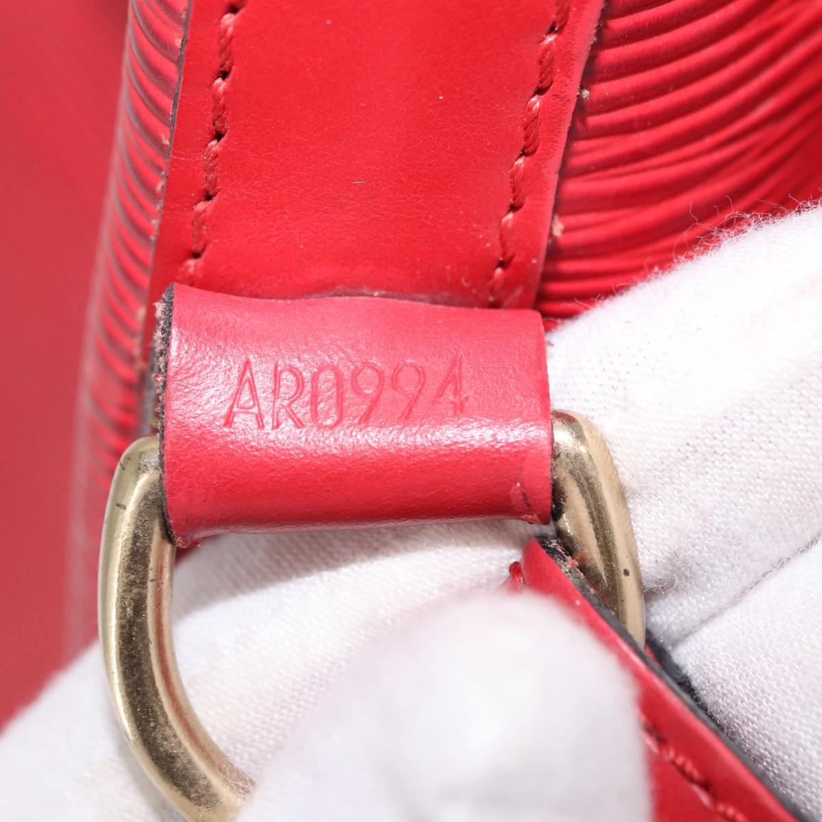 LOUIS VUITTON Epi Petit Noe Shoulder Bag Red M44107 LV Auth 191992