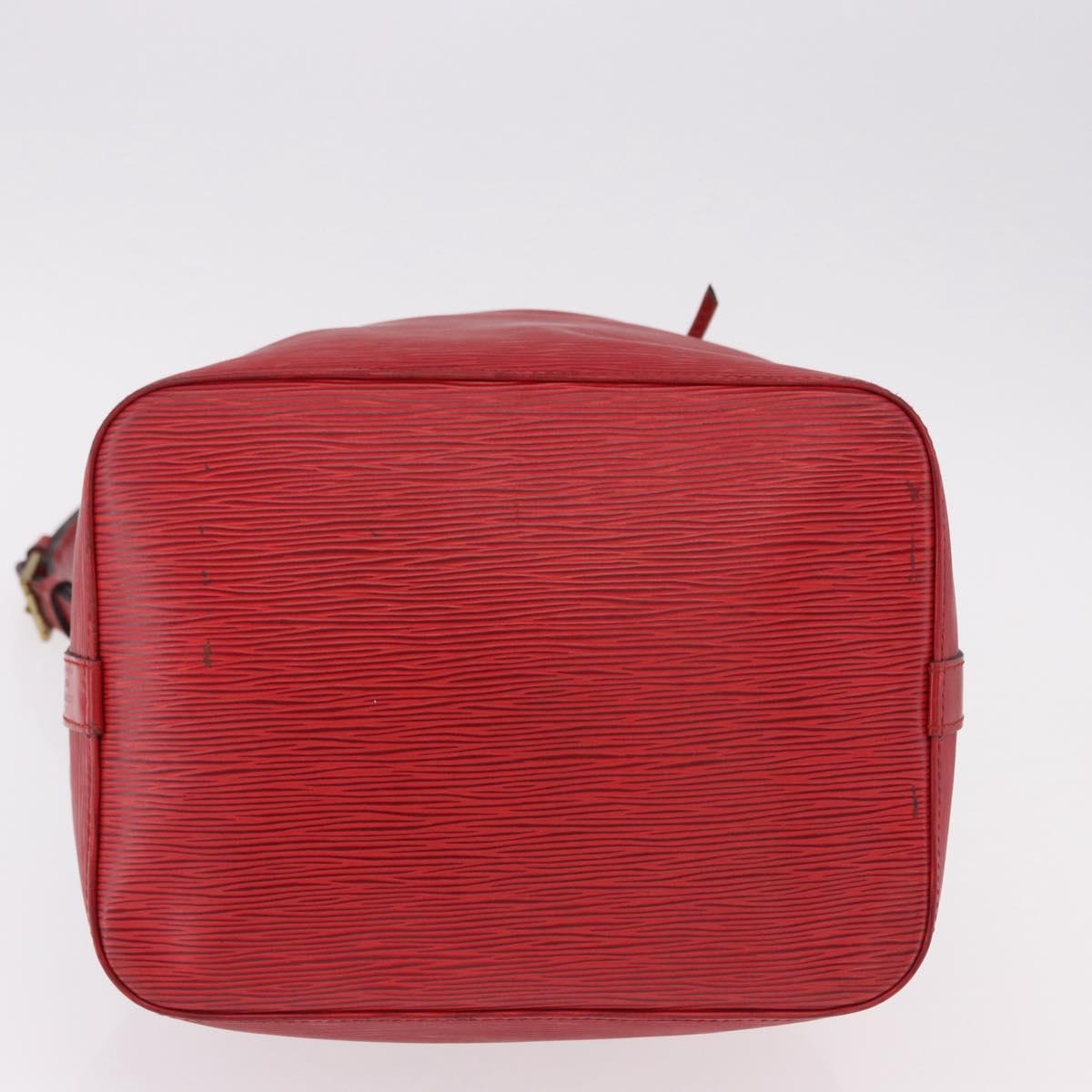 LOUIS VUITTON Epi Petit Noe Shoulder Bag Red M44107 LV Auth 191992