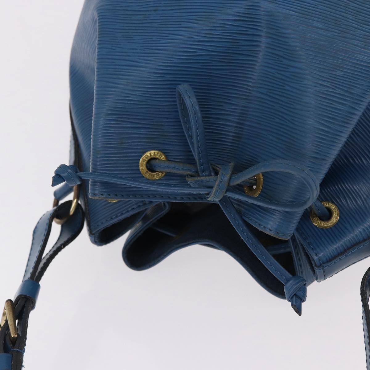 LOUIS VUITTON Epi Petit Noe Shoulder Bag Blue M44105 LV Auth 191993