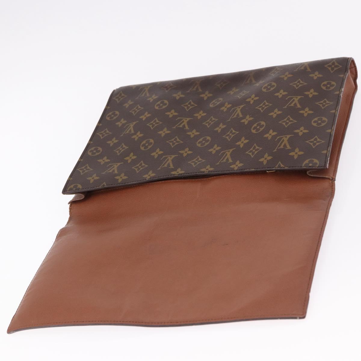 LOUIS VUITTON Monogram Porte envelope Clutch Bag M51801 LV Auth 191996