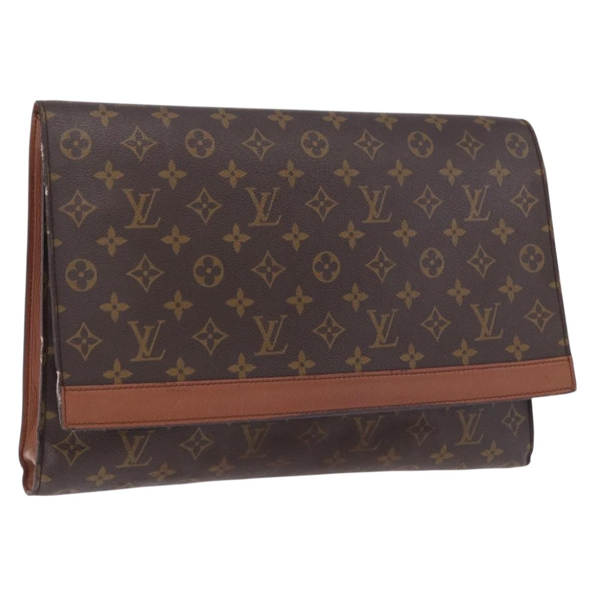 LOUIS VUITTON Monogram Porte envelope Clutch Bag M51801 LV Auth 191996