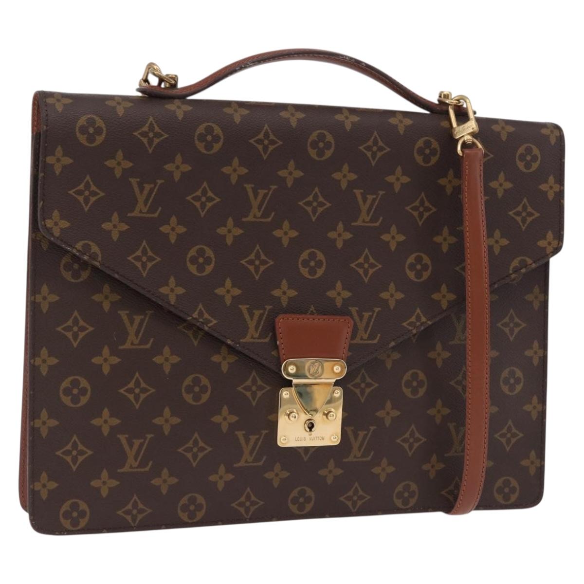 LOUIS VUITTON Monogram Porte Documents Bandouliere Bag M53338 LV Auth 191997