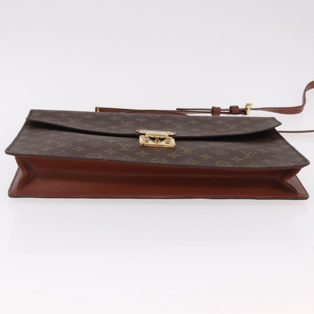 LOUIS VUITTON Monogram Porte Documents Bandouliere Bag M53338 LV Auth 191997