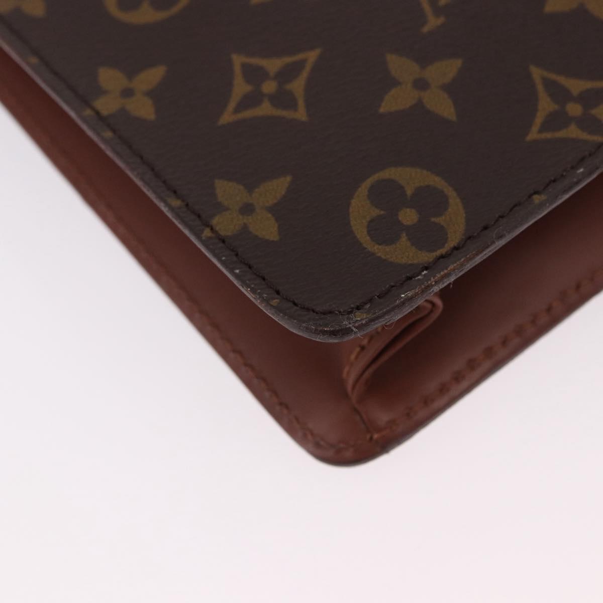 LOUIS VUITTON Monogram Porte Documents Bandouliere Bag M53338 LV Auth 191997