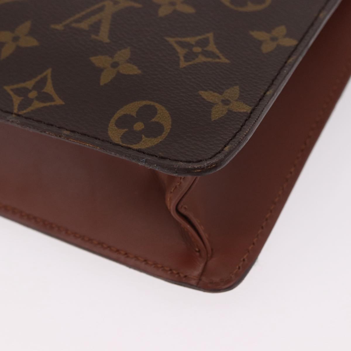 LOUIS VUITTON Monogram Porte Documents Bandouliere Bag M53338 LV Auth 191997