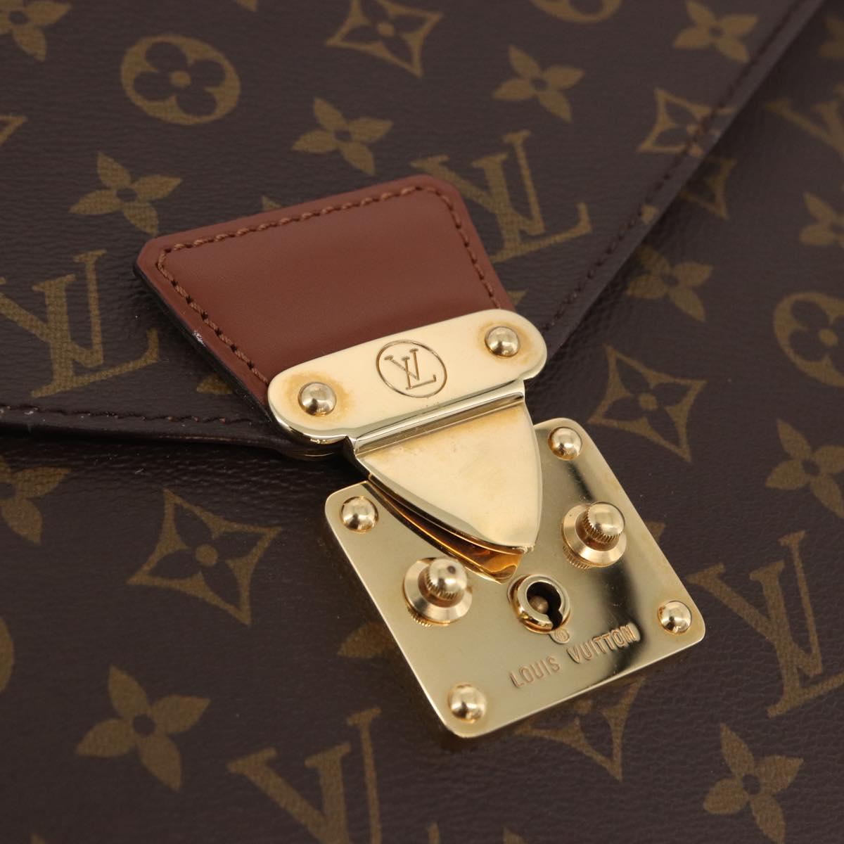 LOUIS VUITTON Monogram Porte Documents Bandouliere Bag M53338 LV Auth 191997