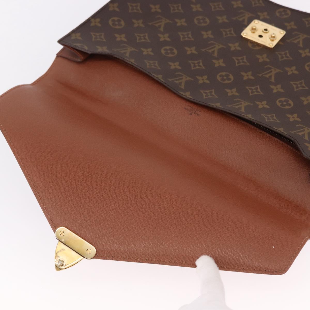 LOUIS VUITTON Monogram Porte Documents Bandouliere Bag M53338 LV Auth 191997