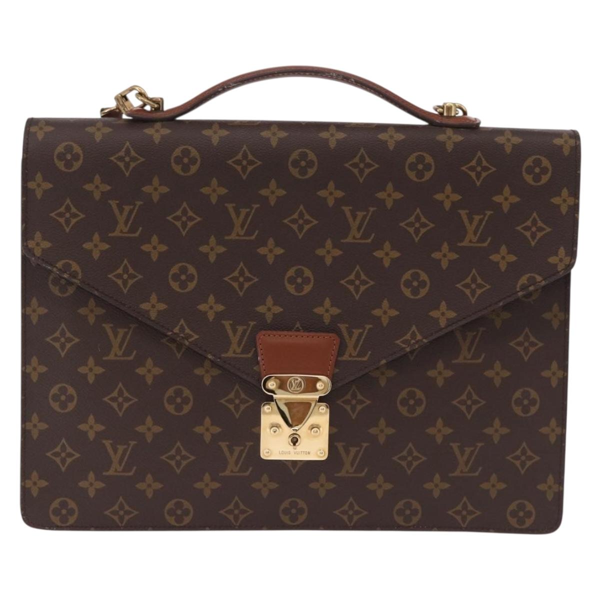 LOUIS VUITTON Monogram Porte Documents Bandouliere Bag M53338 LV Auth 191997