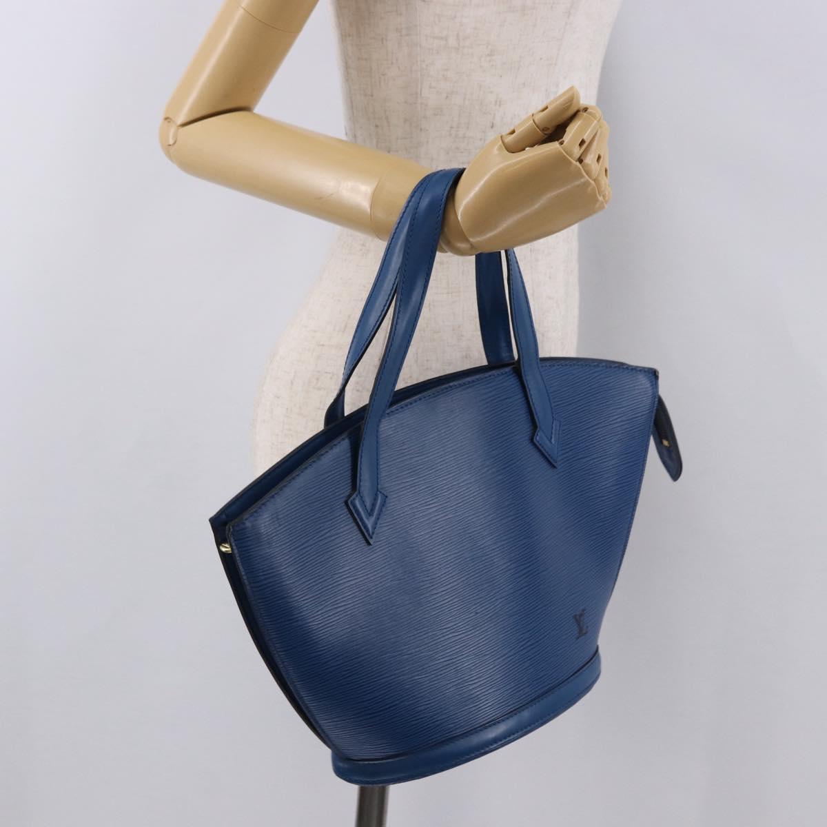 LOUIS VUITTON Epi Saint Jacques Shoulder Bag Blue M52275 LV Auth 191999
