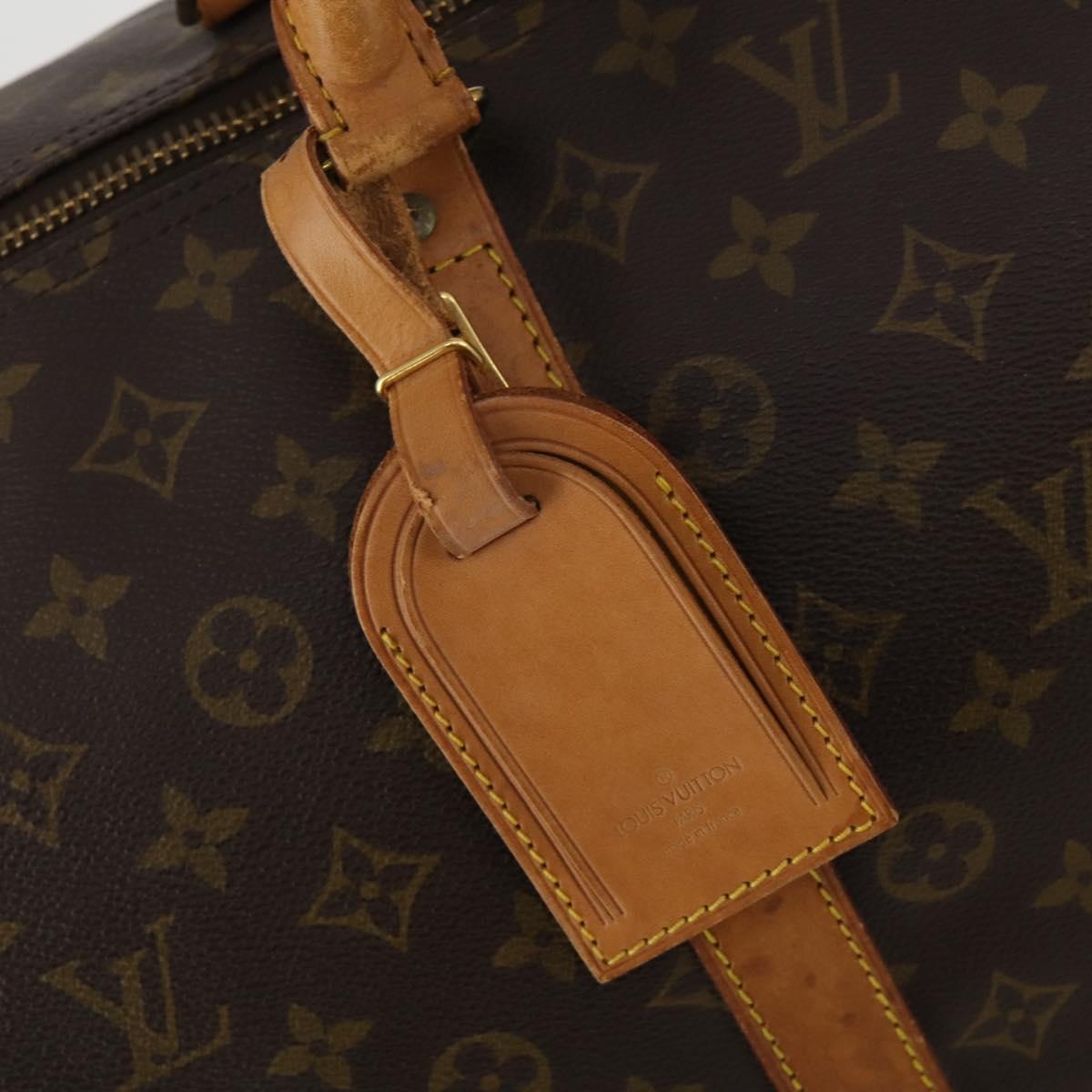 LOUIS VUITTON Monogram Keepall 55 Boston Bag M41424 LV Auth 192001