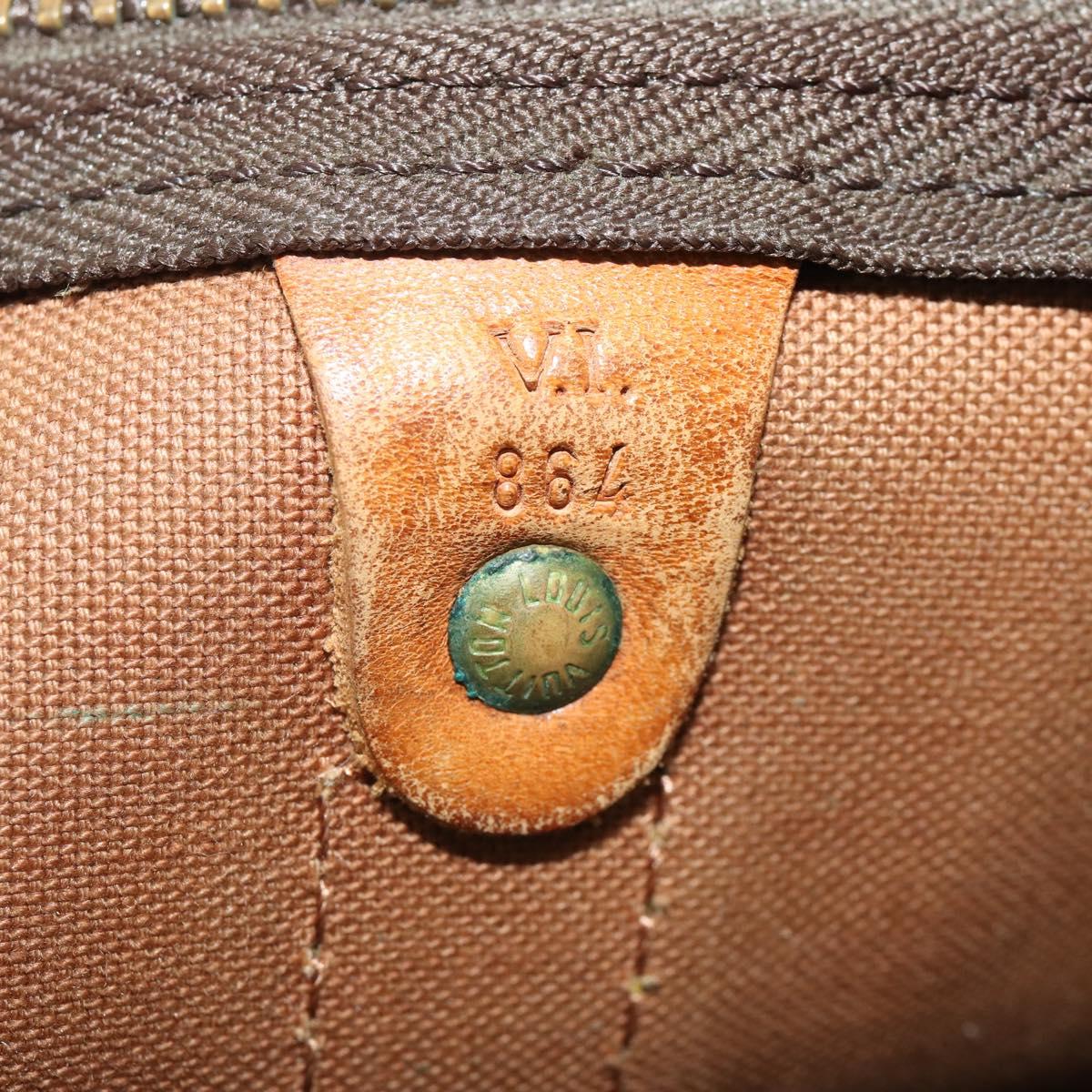 LOUIS VUITTON Monogram Keepall 60 Boston Bag M41422 LV Auth 192002