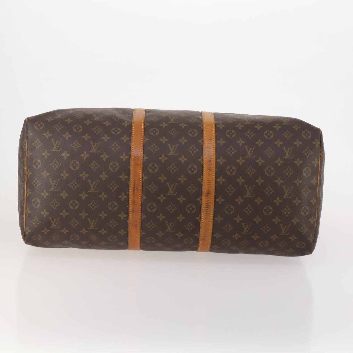 LOUIS VUITTON Monogram Keepall 60 Boston Bag M41422 LV Auth 192002
