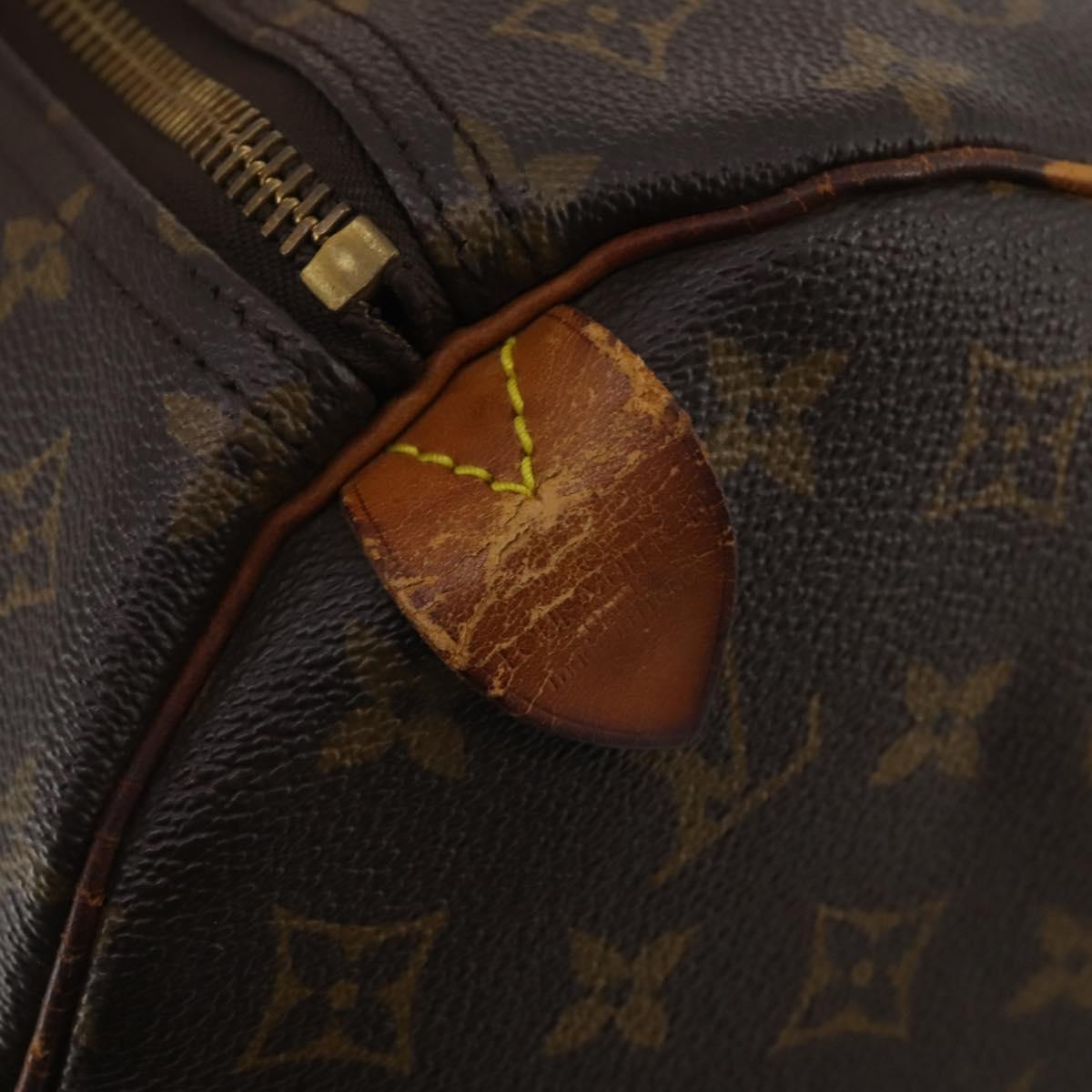 LOUIS VUITTON Monogram Keepall 60 Boston Bag M41422 LV Auth 192005