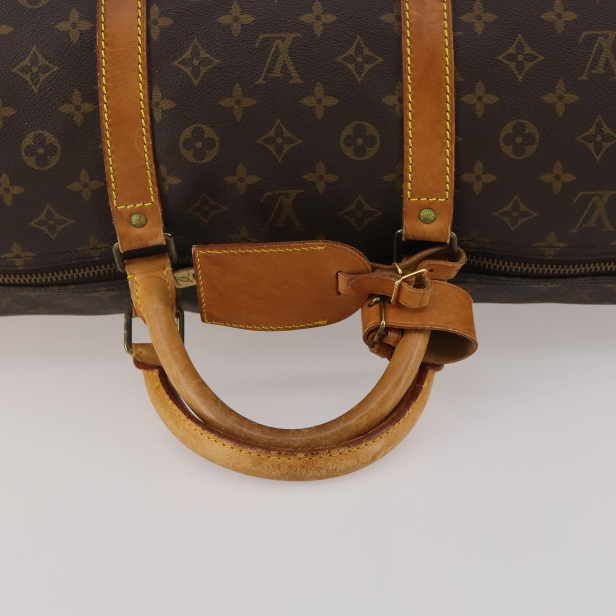 LOUIS VUITTON Monogram Keepall 60 Boston Bag M41422 LV Auth 192005