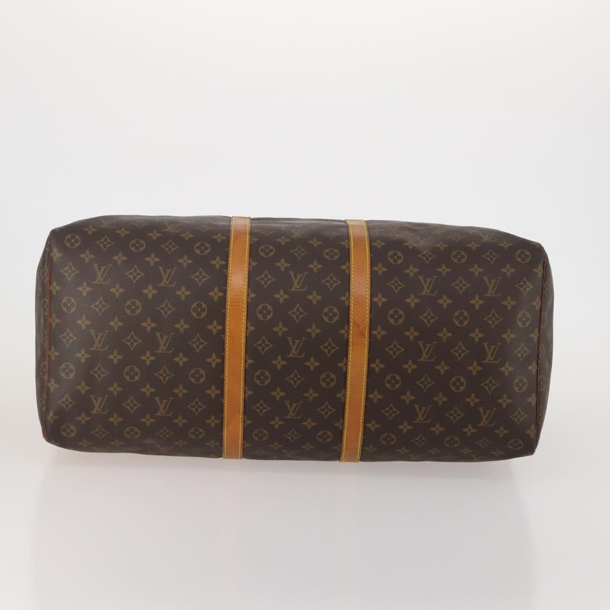 LOUIS VUITTON Monogram Keepall 60 Boston Bag M41422 LV Auth 192005