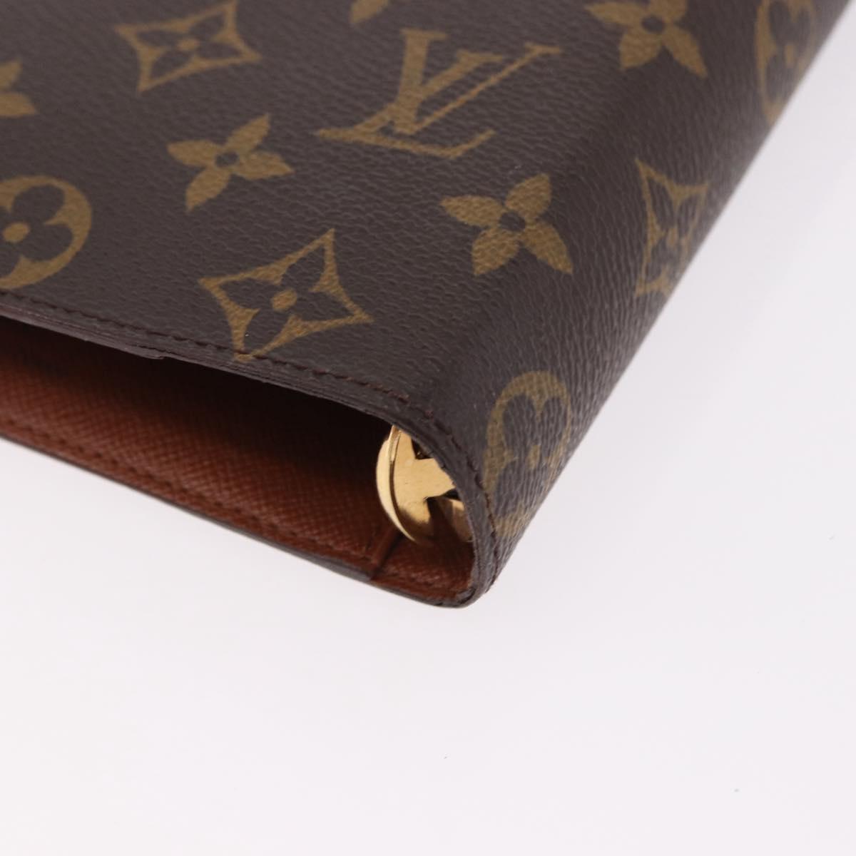 LOUIS VUITTON Monogram Agenda MM Day Planner Cover R20105 LV Auth 192006
