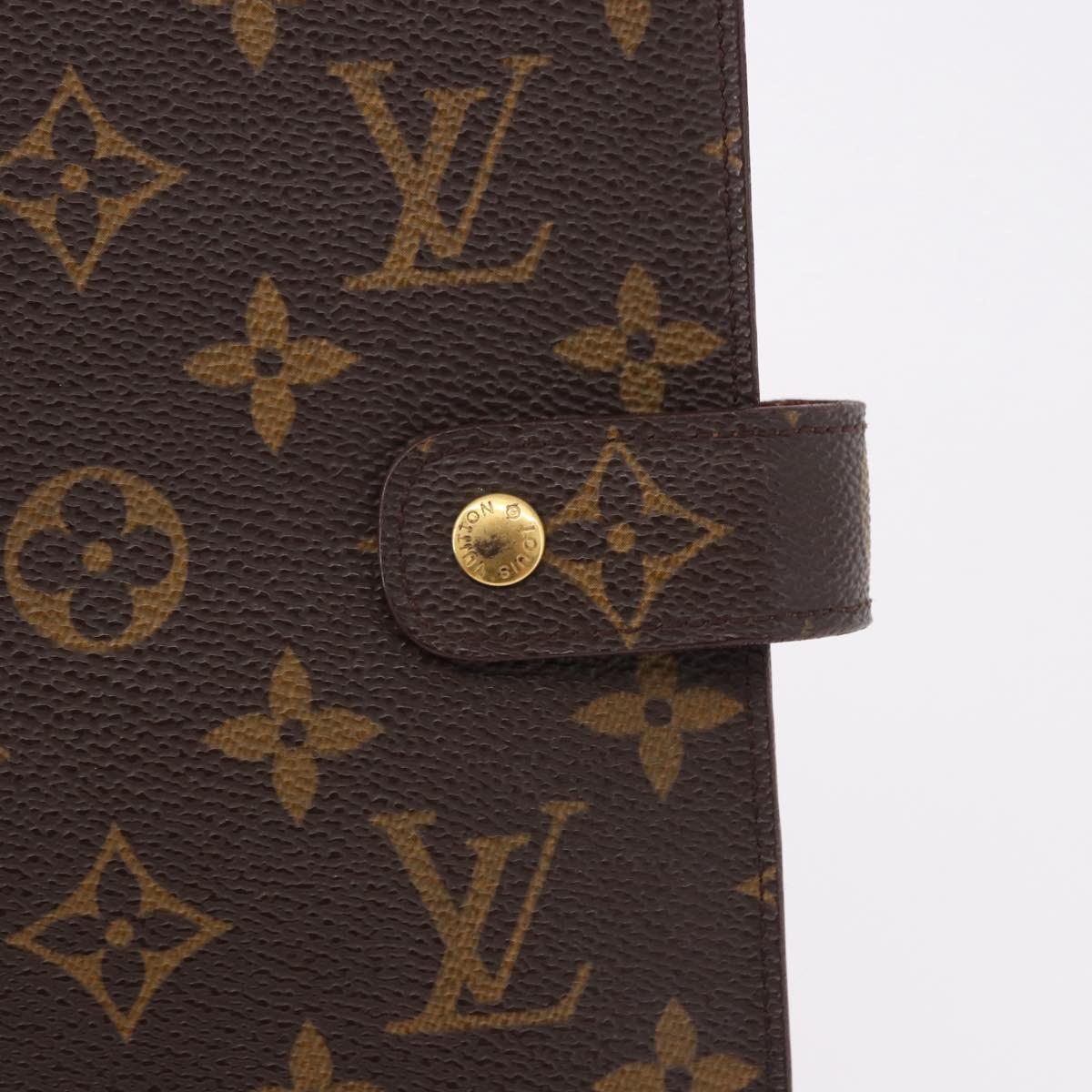 LOUIS VUITTON Monogram Agenda MM Day Planner Cover R20105 LV Auth 192006