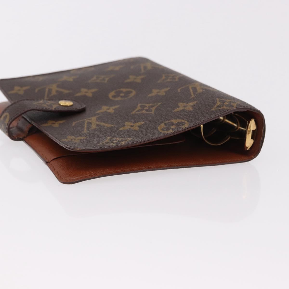 LOUIS VUITTON Monogram Agenda MM Day Planner Cover R20105 LV Auth 192006