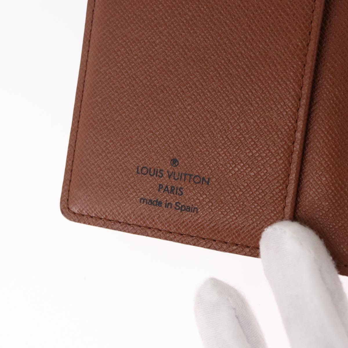 LOUIS VUITTON Monogram Agenda PM Day Planner Cover R20005 LV Auth 192007