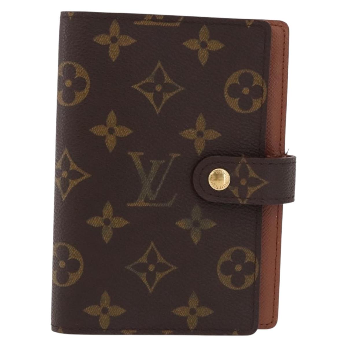 LOUIS VUITTON Monogram Agenda PM Day Planner Cover R20005 LV Auth 192007